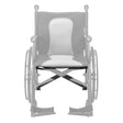 AeroFly cross frame shown in color on the Drive Medical AeroFly Ultra-Lite Wheelchair, rest of the wheelchair greyed out