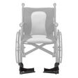 AEROFLY-42 swing-away footrests (pair) shown in color on the Drive Medical AeroFly Ultra-Lite Wheelchair, rest of the wheelchair greyed out