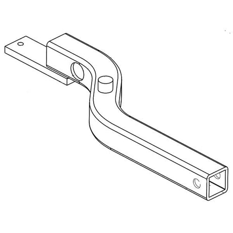 Anti-Tip Bracket for the Jet 3 Power Chair, sketched in black and white, showing a wrench-like metal object design, applicable to specific Jet 3 and Jazzy 1103 power chair serial numbers.