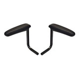 Armrest Assembly for the Invacare Lynx L-3 & Lynx L-4, featuring a pair of black padded vinyl armrests designed for either side of the scooter's seat assembly.