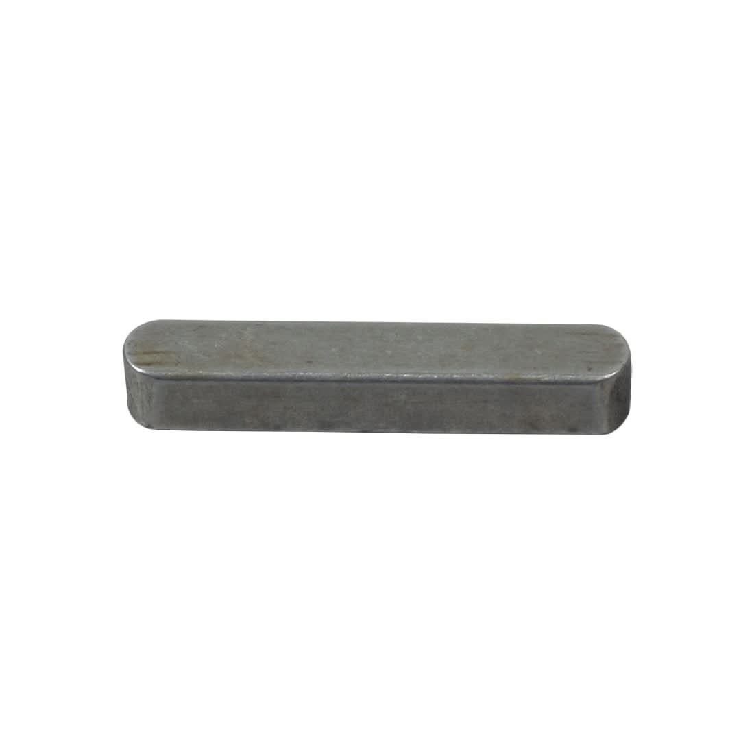 5 mm x 5 mm x 30 mm Jackshaft Sprocket Key for the Coleman BT200X, CT200U Trail, & CT200U-EX Mini Bikes, a rectangular metal object essential for the mini bike's drive system, on a white background.