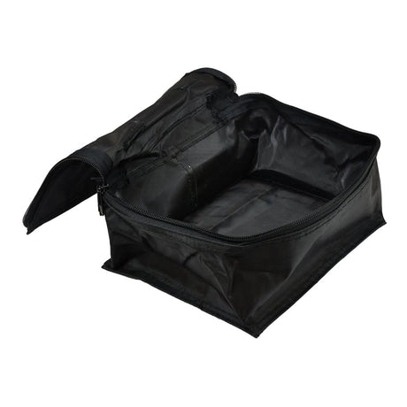 Black Nylon Zippered Battery Case for the Pride Dart (SC51) and Sonic (SC50/SC52) mobility scooters, showcasing a close-up of its black fabric and secure zipper.
