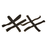 Battery Wiring Harness for the Pacesaver Espree Atlas, featuring black straps with crosses, close-up of connectors, and black nylon battery straps for easy installation.