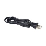 36 Volt 1.5 Amp XLR Battery Charger with Modified 3-Pin Connector, showing a close-up of the black power cord with two plugs, suitable for Mongoose and IZIP electric bicycles.