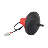 Rear Wheel & Hub Motor Assembly for the Razor E-Punk, featuring a compact black and red design with visible power cord and mounting hardware.