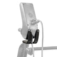 CFPC17FS-16 joystick mount assembly shown in color on the Drive Medical CarbonTouch Power Wheelchair (CFPC17FS), rest of the joystick greyed out