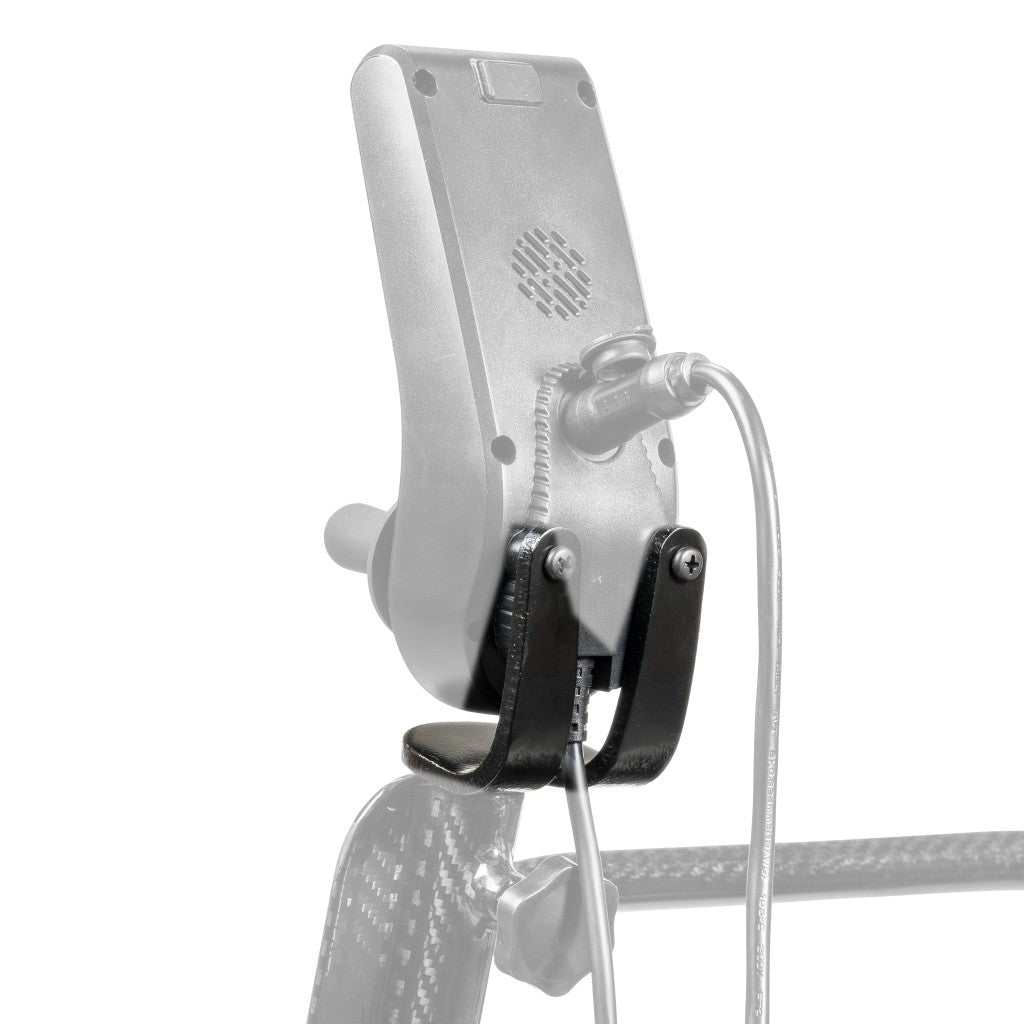 CFPC17FS-16 joystick mount assembly shown in color on the Drive Medical CarbonTouch Power Wheelchair (CFPC17FS), rest of the joystick greyed out