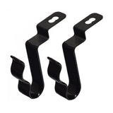 Clip Cane Holder for Pride & Go-Go Mobility Scooters (Set of 2), featuring sturdy black metal hooks designed to attach to the armrest frame of most mobility scooters and power chairs.