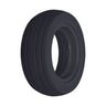 6x2 (150x50) AeroFlex Solid Urethane Mobility Tire with 4-Rib Tread, featuring a black synthetic rubber with a central hole, suitable for user-propelled and assisted wheelchairs.