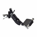 Swing-Away Elevating Legrests for Drive Medical Wheelchairs, featuring durable black footplates and silver chrome extension, designed for enhanced comfort and mobility in various Drive Medical wheelchair models.