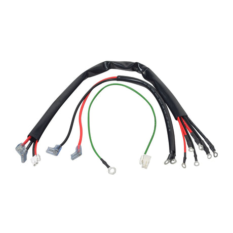 Close-up of a Wiring Harness for the Drive Medical Spitfire Scout (SFSCOUT3/SFSCOUT4), showcasing a group of interconnected electrical wires and plugs.