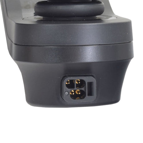 Close-up of the Dynamic LiNX 60 Amp joystick controls for Merits Vision power chairs