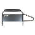 Full Length Left Side Frame for the Drive Silver Sport Full Reclining Wheelchair, showing a black and silver metal tube and side guard, designed to support a 14 armrest pad.