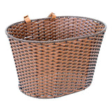 Deluxe Rattan Basket with handles, ideal for bikes and scooters from Sunlite, featured on a white background.