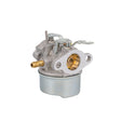 Carburetor with Manual Choke for Tecumseh 4-Cycle Horizontal Go-Kart & Mini Bike Engines, showcasing a close-up view of the carburetor's metal handle, brass pipe, and screws, highlighting its detailed craftsmanship.