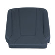 18 x 20 Captain Seat Base Cushion for the Quantum Q6 Edge 3 Stretto, a black vinyl cushion designed to attach to an 18 wide Shuxin seat back, shown on a plain backdrop.