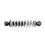 Rear Shock for the Realtree RTK200 196cc Go-Kart: Close-up of a black and white coil spring, showcasing its metal construction and coiled design for enhanced ride comfort and maintenance.