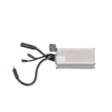 Control Module for the GOTRAX G4 and GMAX Electric Scooter, featuring a silver metal box with black wires and a blue and white label.