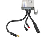 Close-up of the Control Module for the GOTRAX G4 and GMAX Electric Scooter, highlighting a black cable, label, and metal corner components.