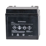 12 Volt YTX5L Replacement Sealed AGM Scooter, ATV, and Dirt Bike Battery with white text and symbols on a black rectangular body, ideal for various scooters, ATVs, and dirt bikes.