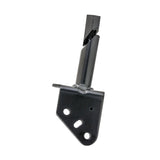 Tiller Yoke Assembly for the Golden Technologies Companion I (GC240), Companion II (GC340/GC440), & Patriot, featuring a black metal piece with holes and a pole, crucial for scooter steering.