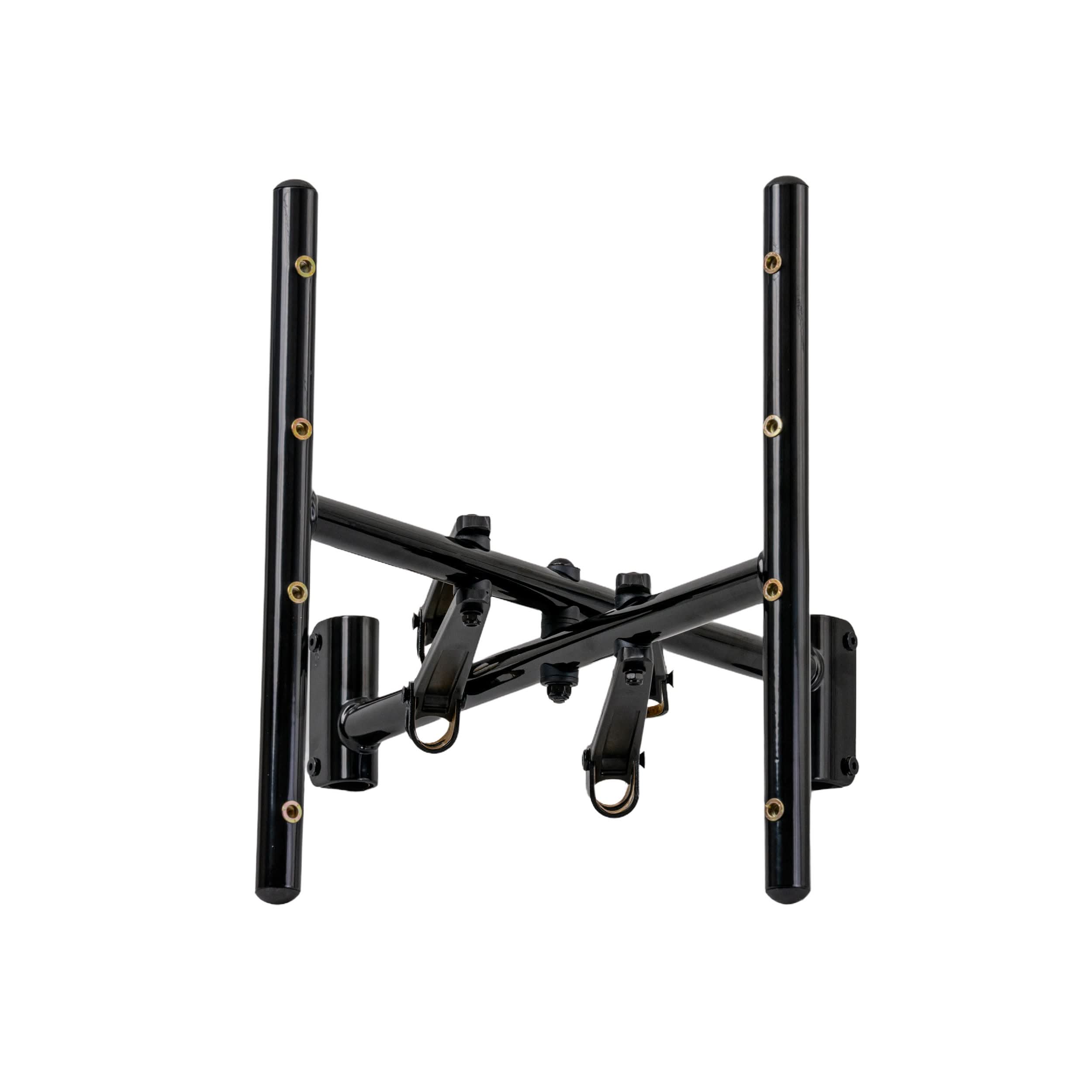 20 Crossbar for the Drive Medical Cirrus Plus EC Folding Power Chair (CPN), featuring a black metal bar with gold screws and holes, essential for scooter or power chair maintenance.