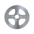 Close-up of the #40/41/420 Chain - 60 Tooth Rear Sprocket for Mini Bikes, showing detailed metal gear teeth designed for durability and heavy-duty use.