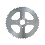 Close-up of the #40/41/420 Chain - 60 Tooth Rear Sprocket for Mini Bikes, showing detailed metal gear teeth designed for durability and heavy-duty use.
