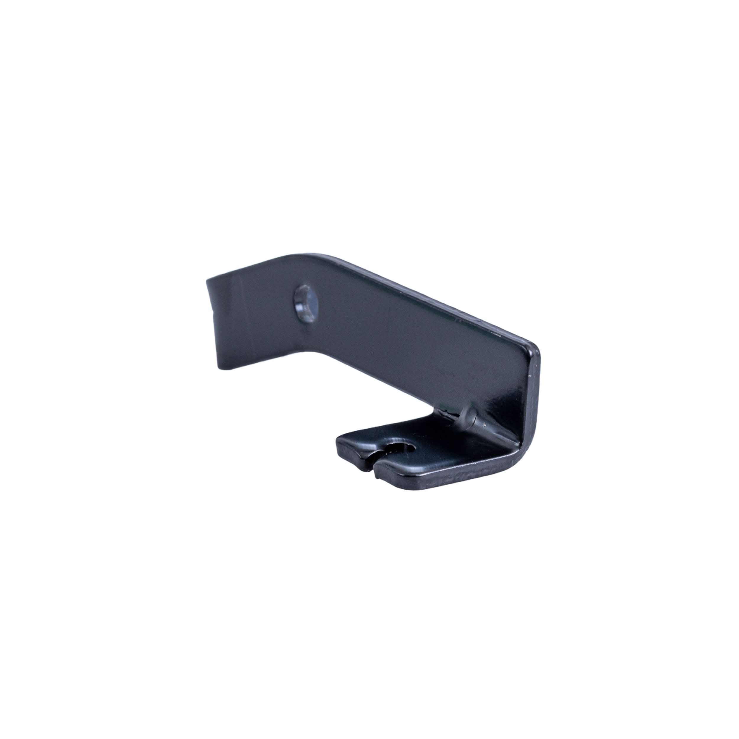 Close-up of the Left Side Wheel Lock compatible with Drive Medical Aluminum Rollator models R728, R726, R900, and R800, showing a black metal component designed for secure locking.