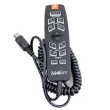 12-Button Hand Control for Pride Radiance Series Lift Chairs, featuring a black remote with a cord and a circular 5-pin connector, designed for convenient lift chair operation.
