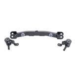 Front Axle Assembly for Jazzy Zero Turn & Pride Zero Turn 8 Mobility Scooters, featuring a metal frame with screws, tie rods, ball bearings, and necessary hardware for replacement.