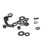 Close-up of the Front Axle Assembly for Jazzy Zero Turn & Pride Zero Turn 8 Mobility Scooters, featuring bolts, tie rods, and necessary hardware for replacement.