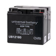 18 Ah (Half U1) 24 Volt AGM Mobility Scooter Battery Pack, featuring a black body with white text and post terminals, designed specifically for electric scooters and power chairs.