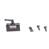 Receiver Block Assembly for the Quantum Q6 Edge HD, featuring a black metal handle and several visible screws. This part ensures your scooter or power chair remains functional.