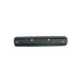 Black molded armrest pad with small holes for the Jazzy Passport power chair, suitable for both left and right sides, offering a high-quality replacement from Pride Mobility.
