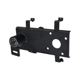Jackshaft Assembly for Coleman BT200X, CT200U, & CT200U-EX Mini Bikes featuring a black metal frame with a central round hole, visible mounting leg tabs, and integrated chain tensioner, designed for secure fitting.