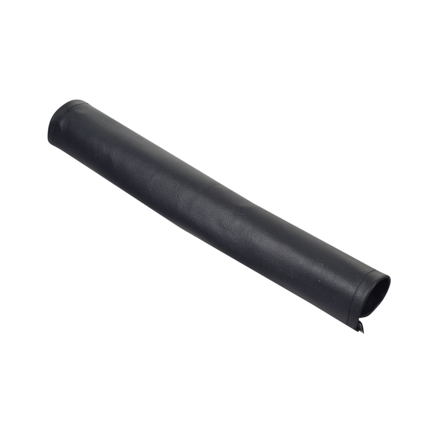 Universal Roll Bar Cage Pad for Go-Karts & Dune Buggies, featuring a black cylindrical foam pad with a vinyl cover and corner ties, designed for added comfort and safety on roll bar cages.