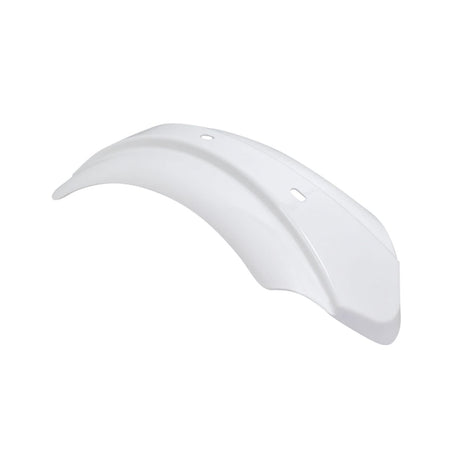 Front Fender for the Coleman BT200X Mini Bike with visible holes, designed for easy installation on the headlight bracket to protect the rider from mud and debris.