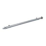 Rear Axle with Hardware for the Pulse ATV Quad Ride-On, featuring a 17-3/8 x 3/4 steel rod, Allen bolts, washers, and locknuts, shown in close-up with screws.