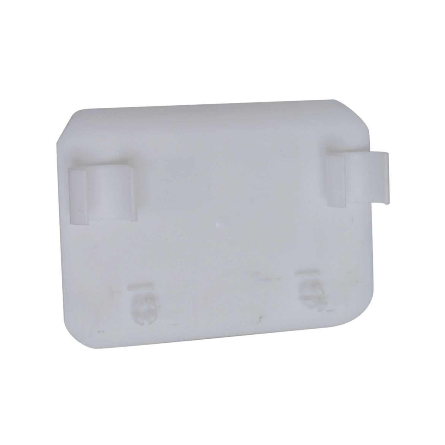 Number Plate for the Razor MX125 Dirt Rocket, featuring a white plastic plate with two clips designed to snap onto the front steering posts above the front fender.