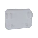 Number Plate for the Razor MX125 Dirt Rocket, featuring a white plastic plate with two clips designed to snap onto the front steering posts above the front fender.