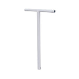 Handlebar for the Razor Electric Party Pop Scooter, featuring a white metal T-bar design. Ideal for maintaining control, it requires a clamp and grips for installation.