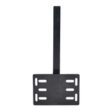 Universal Mobility Scooter Trunk Mounting Bracket (Rear Hitch Mount) featuring a black metal rectangular platform with multiple elongated holes for versatile attachment of trunks, baskets, and cases.