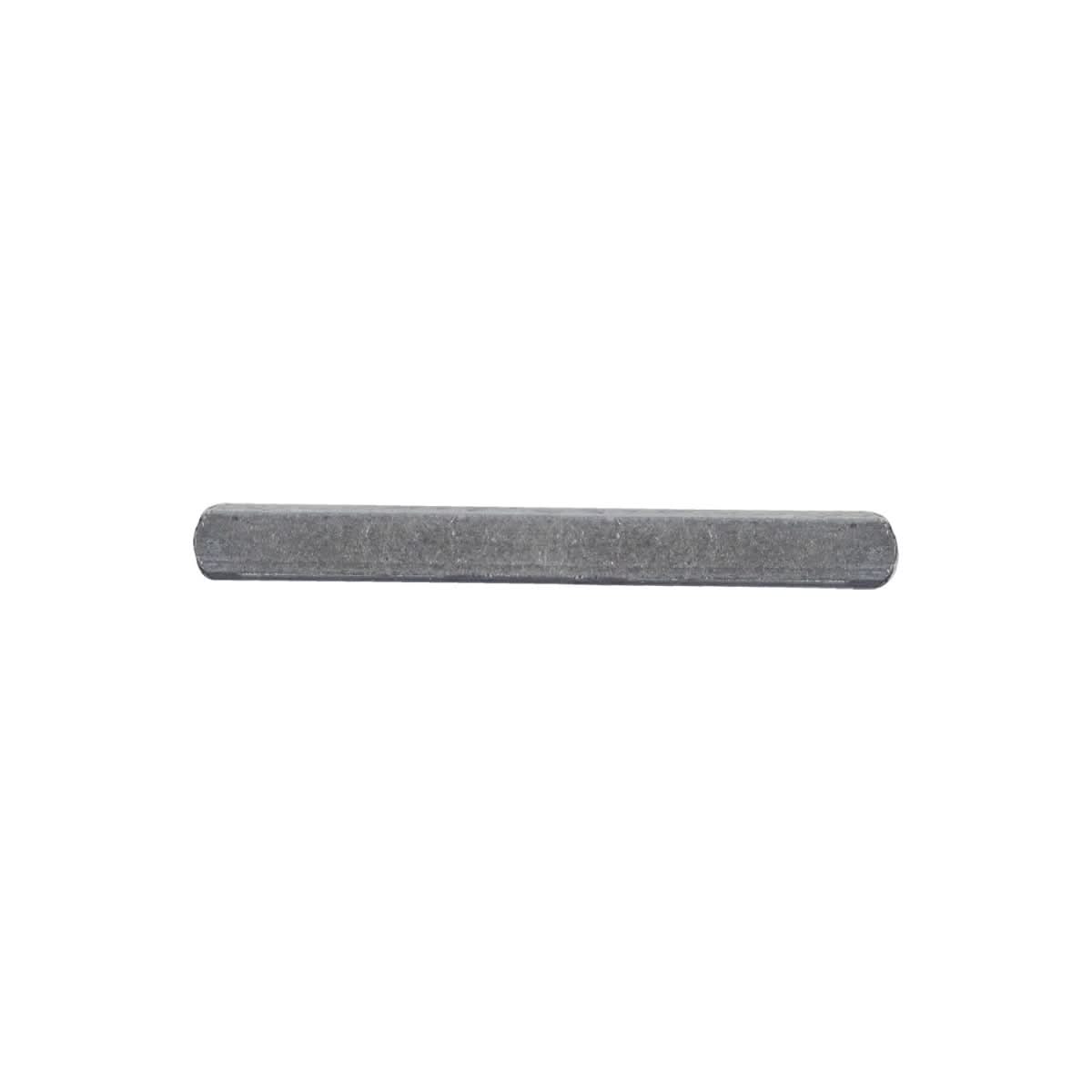 Close-up of the 5 mm x 5 mm x 45 mm Axle Key for Coleman CK100, SK100, & Mega Moto MM-K80R Go-Karts, showing its rectangular, metallic structure essential for securing drive wheels.