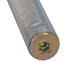 Close-up of a metal shock absorber for the Coleman CT200U-EX Mini Bike, highlighting the cylinder and screw components essential for maintaining ride comfort and safety.