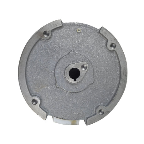 Single Magnet Flywheel for the 6.5 Hp (Honda GX200 Clone) Engine Baja MB165 & MB200 Mini Bike, showing a round metal object with multiple holes, used in mini bike engines.