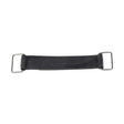 7-1/2 Battery Strap for Go-Karts & Dune Buggies, featuring a black strap with sturdy metal handles, designed to securely hold the battery within the compartment.