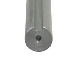 3/4 x 14 Jackshaft with 3/16 Keyway for Go-Karts & Mini Bikes depicted in a close-up view, showcasing its solid metal cylinder form and precise keyway along the length.