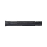 Jackshaft Threaded Shaft for the Baja Motorsports Mini Bike MB200, featuring a close-up view of a black metal rod with a nut, designed to fit between two 6203ZZ bearings.