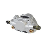 Brake Caliper with Pads for the Baja Blaster (BB65) 6.5 Hp Go-Kart, featuring a silver metal mechanism with visible bolts, nuts, and screws, showcasing its sturdy and reliable construction.